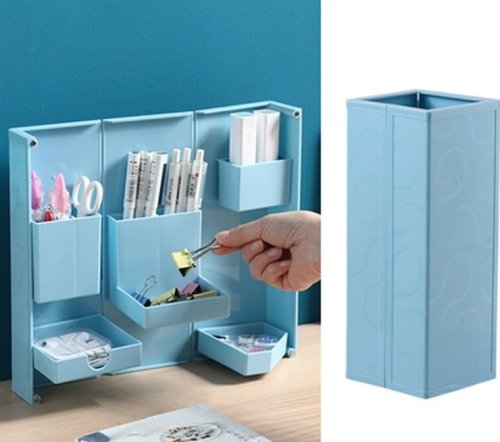 Складний настільний органайзер для канцелярії, косметики та аксесуарів