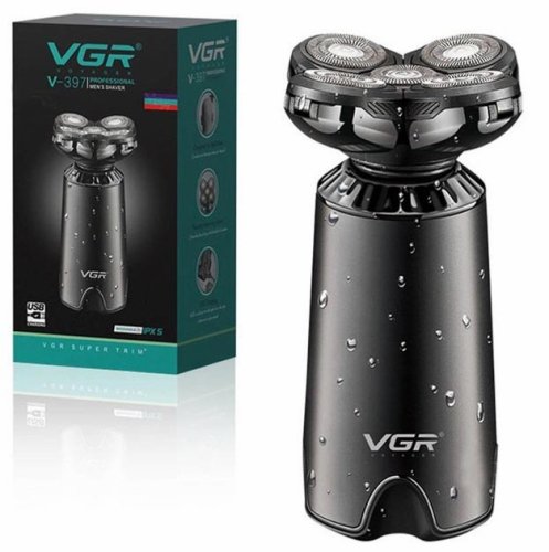 Чоловіча акумуляторна електробритва VGR V-397: 5 голівок, водонепроникний корпус