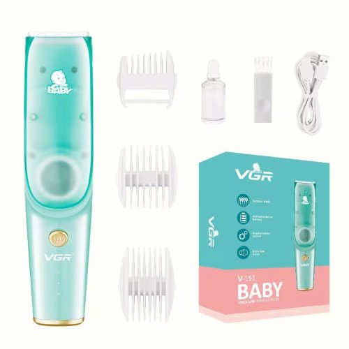 Машинка для стрижки дітей VGR V-151 Baby: тример для м’якого волосся, низький рівень шуму