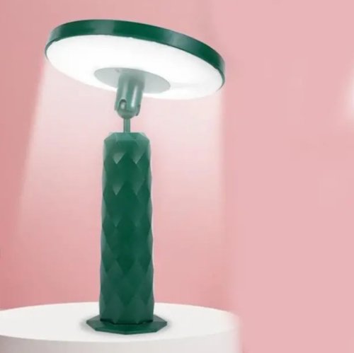 Дзеркало-нічник настільне кругле для макіяжу з LED підсвіткою, акумулятор 1200 mAh /17001