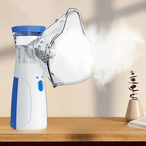 Портативний mesh-небулайзер JSL-W302: ультразвуковий ручний інгалятор для дому, 2 маски