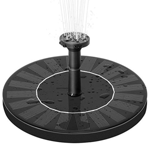 Сонячний фонтан-насос для саду та водойми: 6 насадок, еко-декор для ділянки