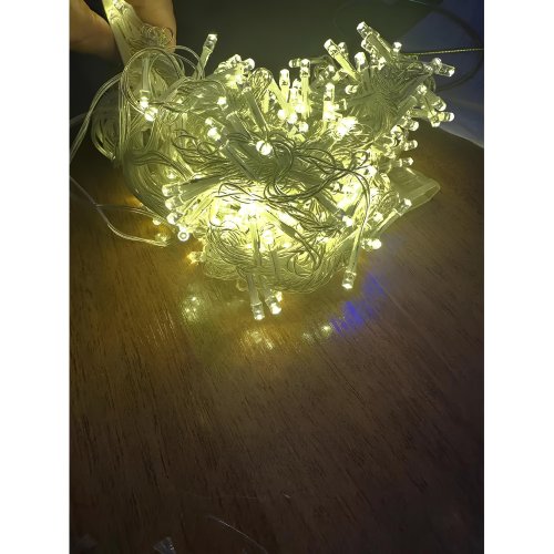 Гірлянда LED 500, прозорий провід, синє світло, 450+25+4501+25 м, XL-53-5