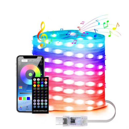 Вулична LED гірлянда 5 м Smart з Bluetooth і керуванням через додаток (App Control)