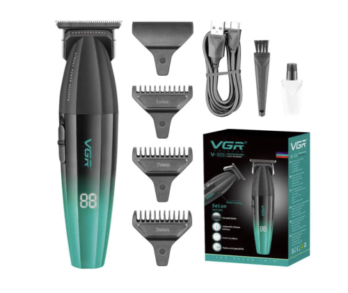 Професійний тример VGR V-906 з T-подібним ножовим блоком і потужним мотором для стрижки