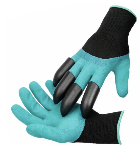 Садові рукавички з кігтями Garden Gloves LY-557 — універсальний інструмент для городу