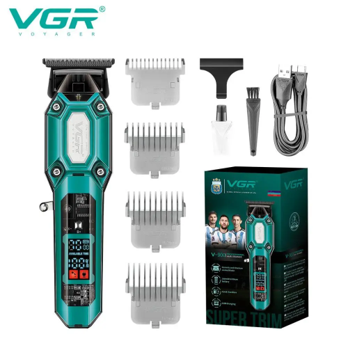 Професійна акумуляторна машинка для стрижки VGR V-900 — тример для дому