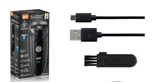 Електробритва RAF R-4040 3Вт з акумулятором та USB-зарядкою для гоління