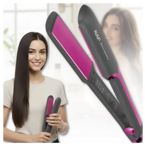Випрямляч-стайлер для волосся RAF R.454P з цифровим термоконтролем 140–200°C