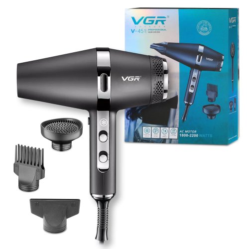 Професійний фен VGR V-451 для сушіння та укладання волосся з іонізацією