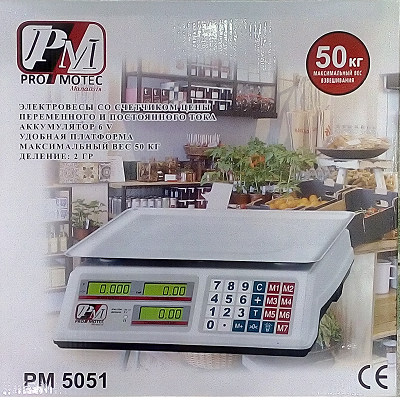Торговельні ваги Promotec PM 5051 до 50 кг