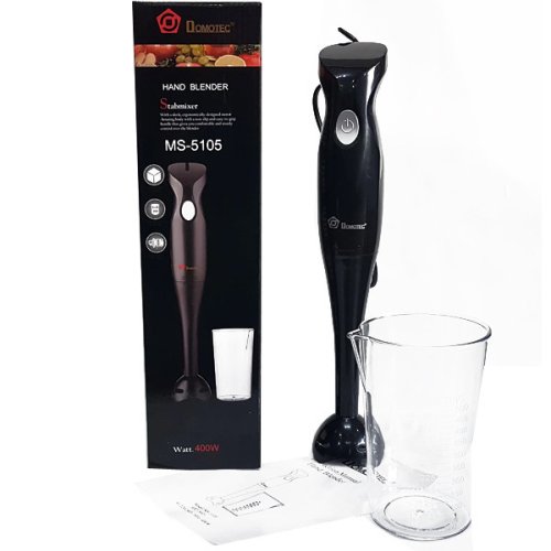 Ручний занурювальний блендер Domotec MS-5105 з чашею-подрібнювачем, 400 Вт