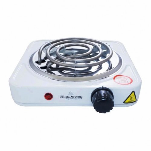 Електроплита настільна Crownberg CB-3740, 1 конфорка спіральна, біла