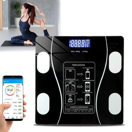 Розумні підлогові Bluetooth смарт-ваги з додатком для смартфона, до 180 кг