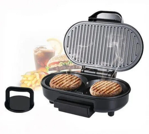 Електричний притискний гриль RAF 245 Burger Maker 750W для бургерів і сендвічів, котлетниця