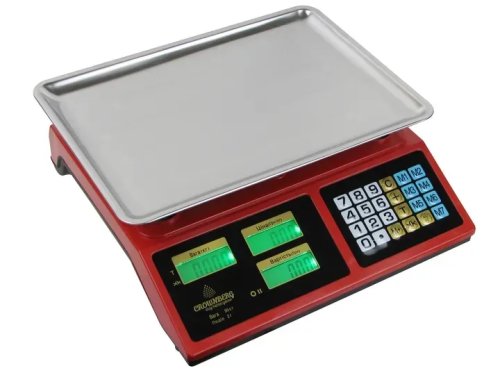 Електронні торгові ваги CB-5009 з 2 дисплеями, LED-підсвіткою та розрахунком ціни