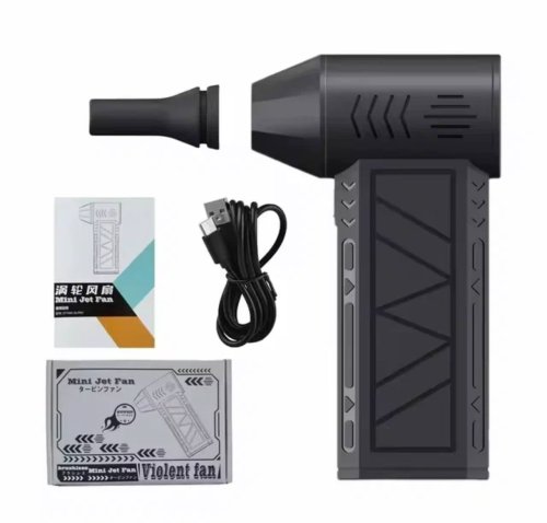 Автомобільний турбовентилятор для пилу 130000 об/хв, портативний повітродув акумулятор 8000 мА·г