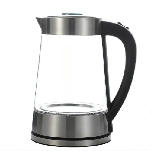 Електрочайник Hoffmans HM-2556 скляний з підсвіткою, шкалою та швидким кип’ятінням, 2000W