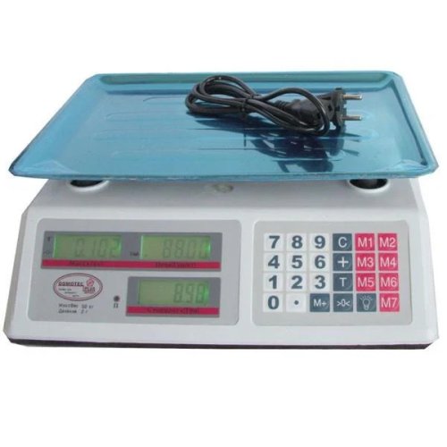 Настільні торгові ваги DT-52 до 50 кг, живлення від мережі або акумулятора