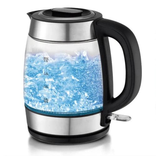 Електрочайник MS-7946 зі скляним корпусом та LED-підсвіткою, 1,7 л, 2200 Вт