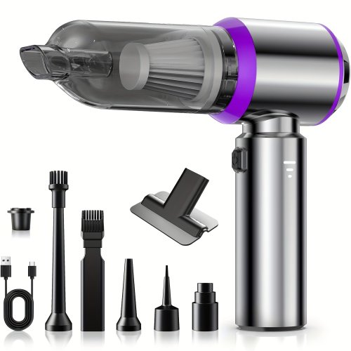 Міні бездротовий автопилосос HL-121, 9 насадок, 2000 мА·год, 100 Вт, 8000 об/хв