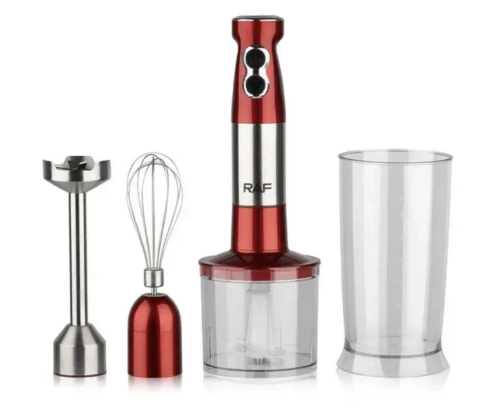 Занурювальний блендер RAF R-296 4-в-1, 1000 Вт, для дому та кухні