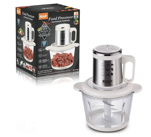 Блендер-подрібнювач RAF R.7728, чаша 3 л, 300 Вт — мультифункціональний кухонний помічник для дому