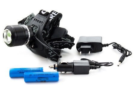 Налобний ліхтарик Bailong BL-2199-T6 з LED Cree T6, акумуляторний, регульований ремінець