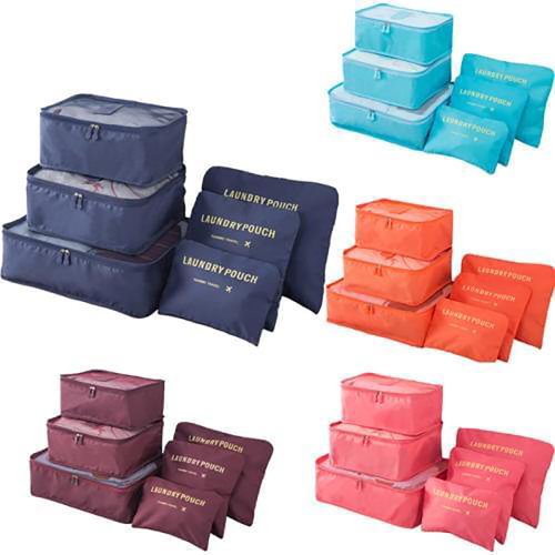 Набір органайзерів для речей Laundry Pouch — 6 сумочок на застібках-блискавках