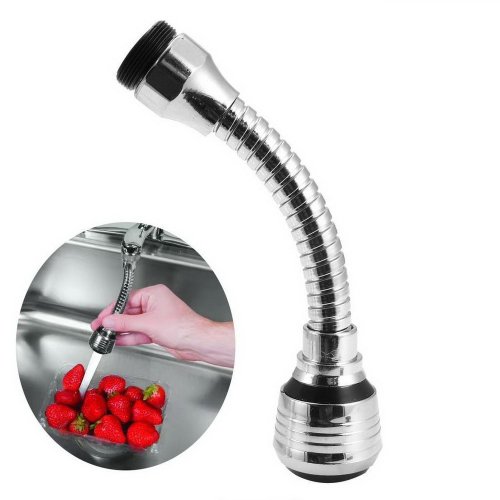 Водозберігаюча насадка-аератор Turbo Flex 360° на кран для економії води