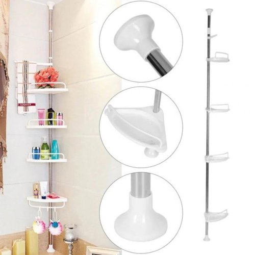 Розсувна кутова полиця для ванної Multi Corner Shelf GY-188