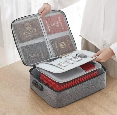 Дорожній кейс-органайзер для документів і гаджетів із кодовим замком