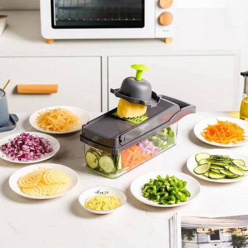 Мультислайсер Nicer Dicer 25-в-1: універсальна овочерізка-терка з контейнером, 25 предметів