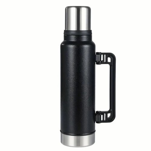 Туристичний термос Vacuum Flask 970 з чашкою, нержавіюча сталь, 1400 мл