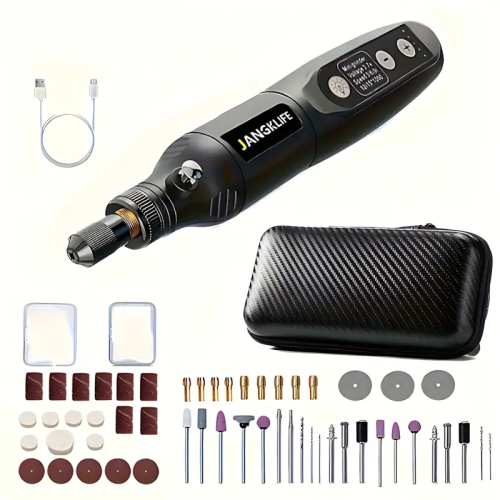 Портативний гравер JANGK LIFE: різання й шліфування, 210 насадок, багатофункціональний роторний інструмент