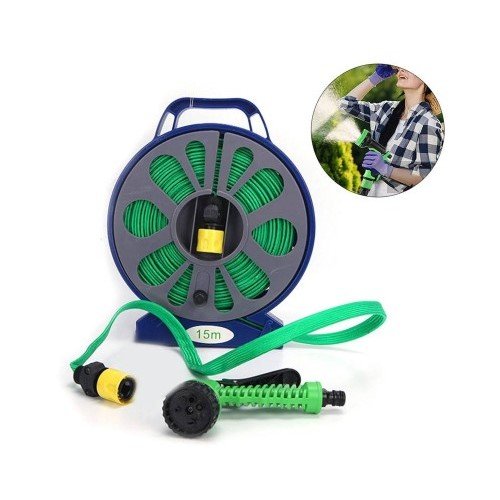 Гнучкий поливальний шланг Garden Hose 15 м, подовжуваний, для саду/городу/дачі, універсальне підключення