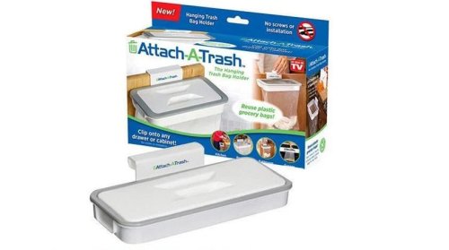 Підвісний тримач для сміттєвих пакетів Attach-A-Trash — навісний каркас для пакета