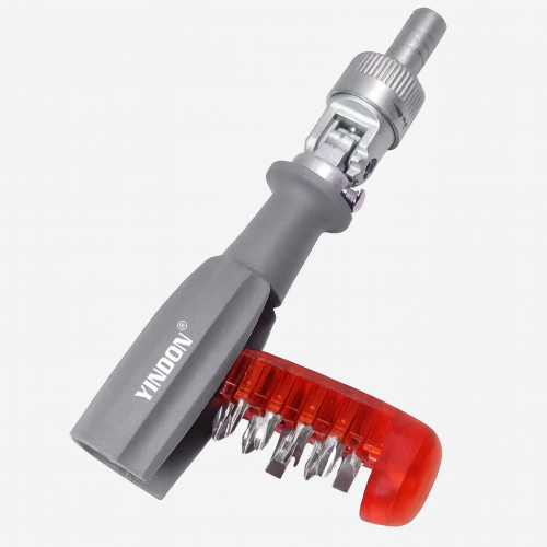 Кутова викрутка-тріскачка 11-в-1 (храповий механізм), багатофункціональна