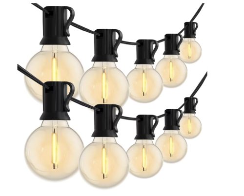 Вулична декоративна гірлянда 7,6 м, 25 LED G-40 HA-90 для дому та тераси