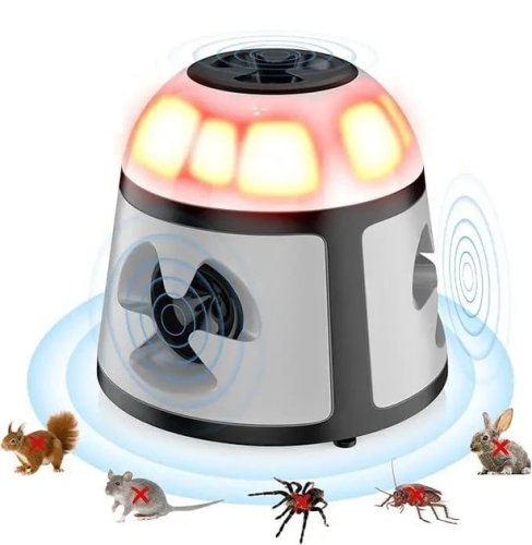 Ультразвуковий відлякувач шкідників 360° — проти тарганів, гризунів та інших шкідників