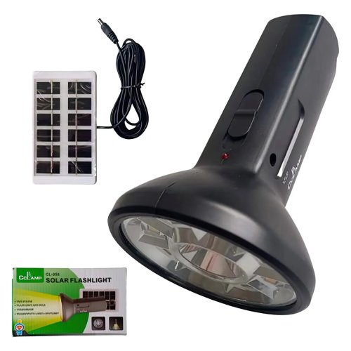 LED ліхтар-світильник на сонячній батареї Solar Flashlight CL-058