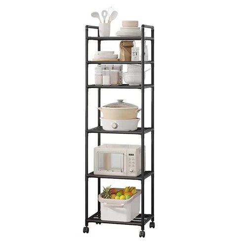 Кухонна етажерка-стелаж на колесах, 6 ярусів (170×42×32 см)