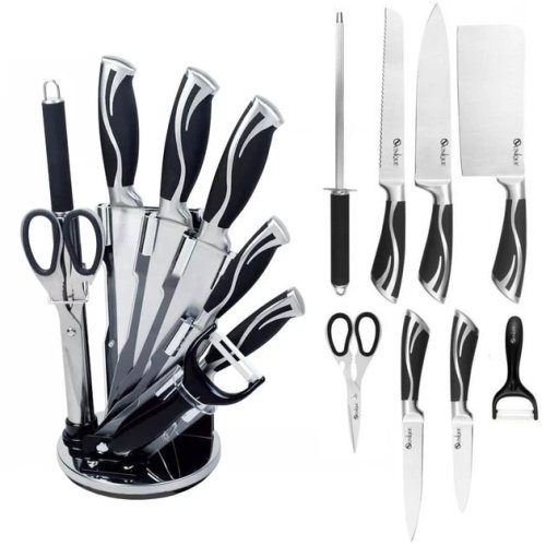 Кухонний набір ножів UNIQUE UN-1834 з нержавіючої сталі (комплект)