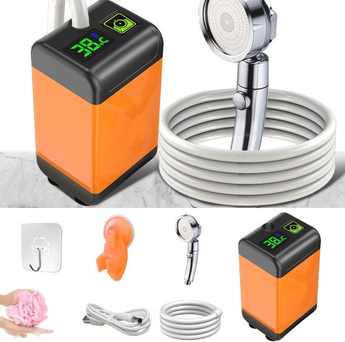 Портативний похідний душ Outdoor Shower 1402 з акумулятором 7800 mAh