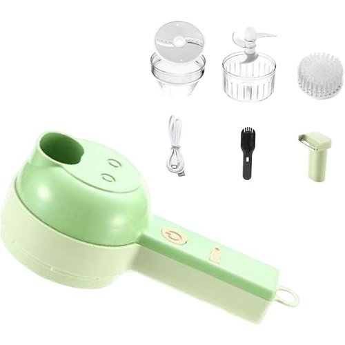 Електричний ручний різак-подрібнювач овочів 4-в-1 Food Chopper Catling