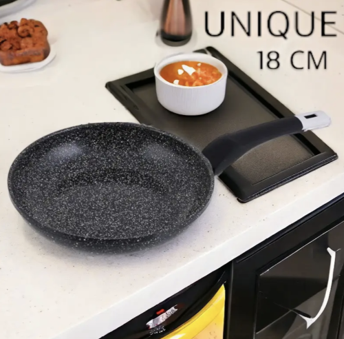 Сковорода глибока UNIQUE UN-5132 18 см, алюмінієва, з антипригарним гранітним покриттям