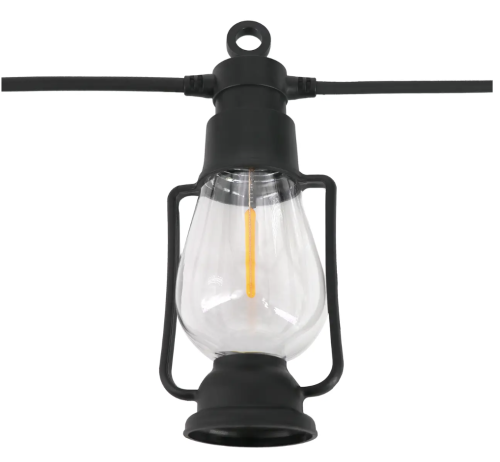 Вулична LED-гірлянда SFK-49 з ретро-підвісними лампами, 220 В, тепле світло