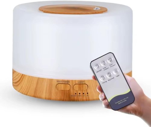 Портативний ультразвуковий зволожувач-очищувач 3в1 VMHouse 700 мл, аромадифузор з LED-нічником, безшумний для дому