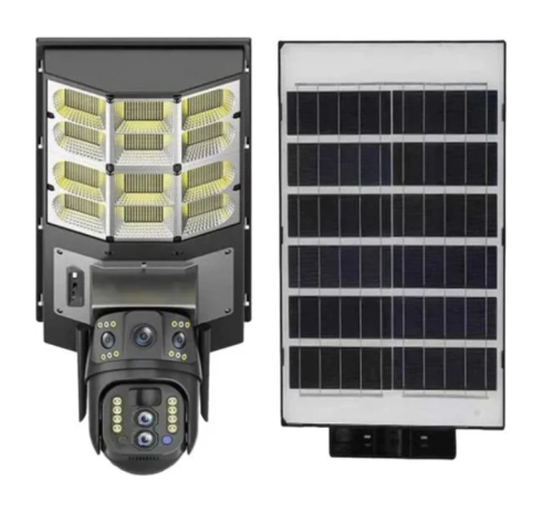 Вулична PTZ IP-камера 4Мп на 2 об’єктиви з LED-ліхтарем і сонячною панеллю SPM-XA01