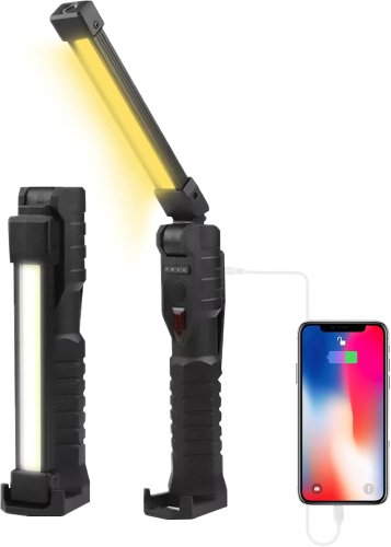 Акумуляторний поворотний ліхтар LIGHT L08-1 для кемпінгу з магнітною підставкою та гачком